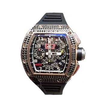 Review Richard Mille RM 11 Medium set Black Sapphire Replica watch - Click Image to Close